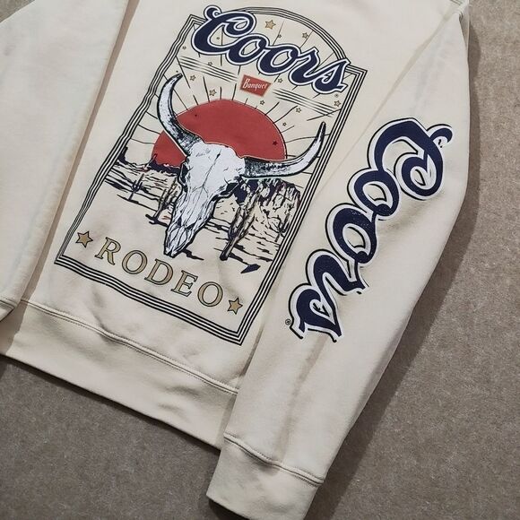 Coors Banquet Rodeo Long Sleeve Pullover Women's Sweatshirt #6 - Picture 3 of 6